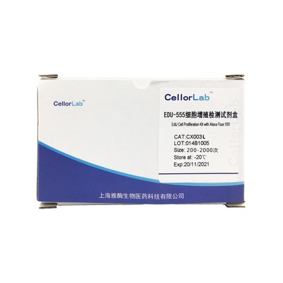 EdU-555细胞增殖检测试剂盒，货号-规格：CX003L-200~2000次